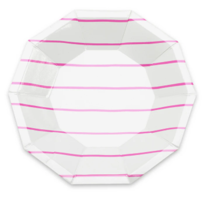 Frenchie Striped Cups (Pack of 8)