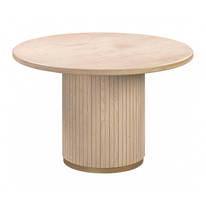 Chelsea Oak Wood Round Dining Table