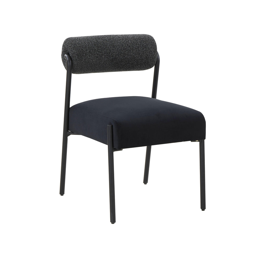 Jolene Black Velvet Dining Chair - Set of 2
