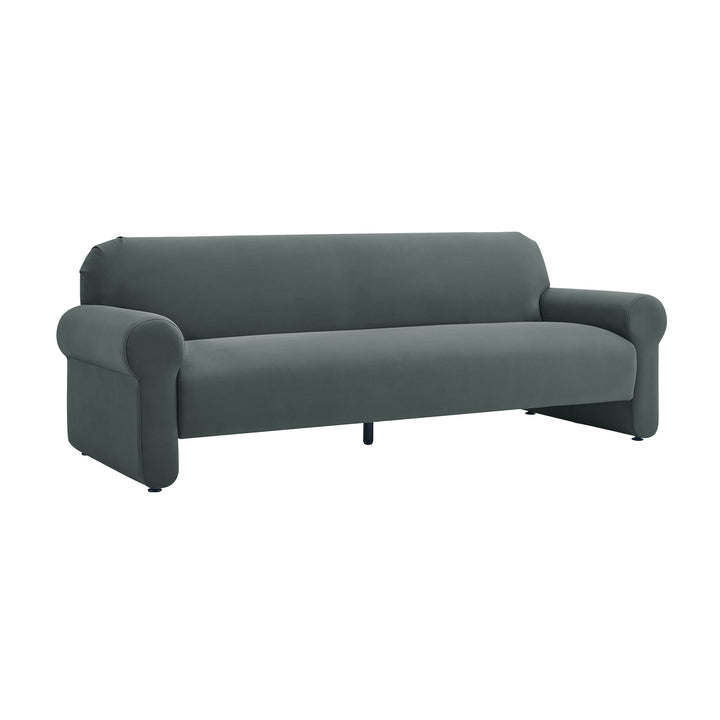 Keelee Grey 84 Inch Velvet Sofa