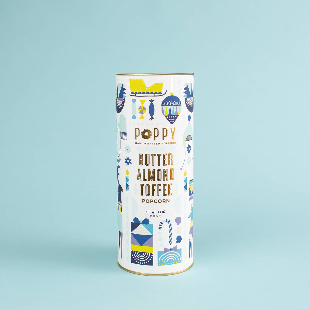 Butter Almond Toffee Popcorn Cylinder