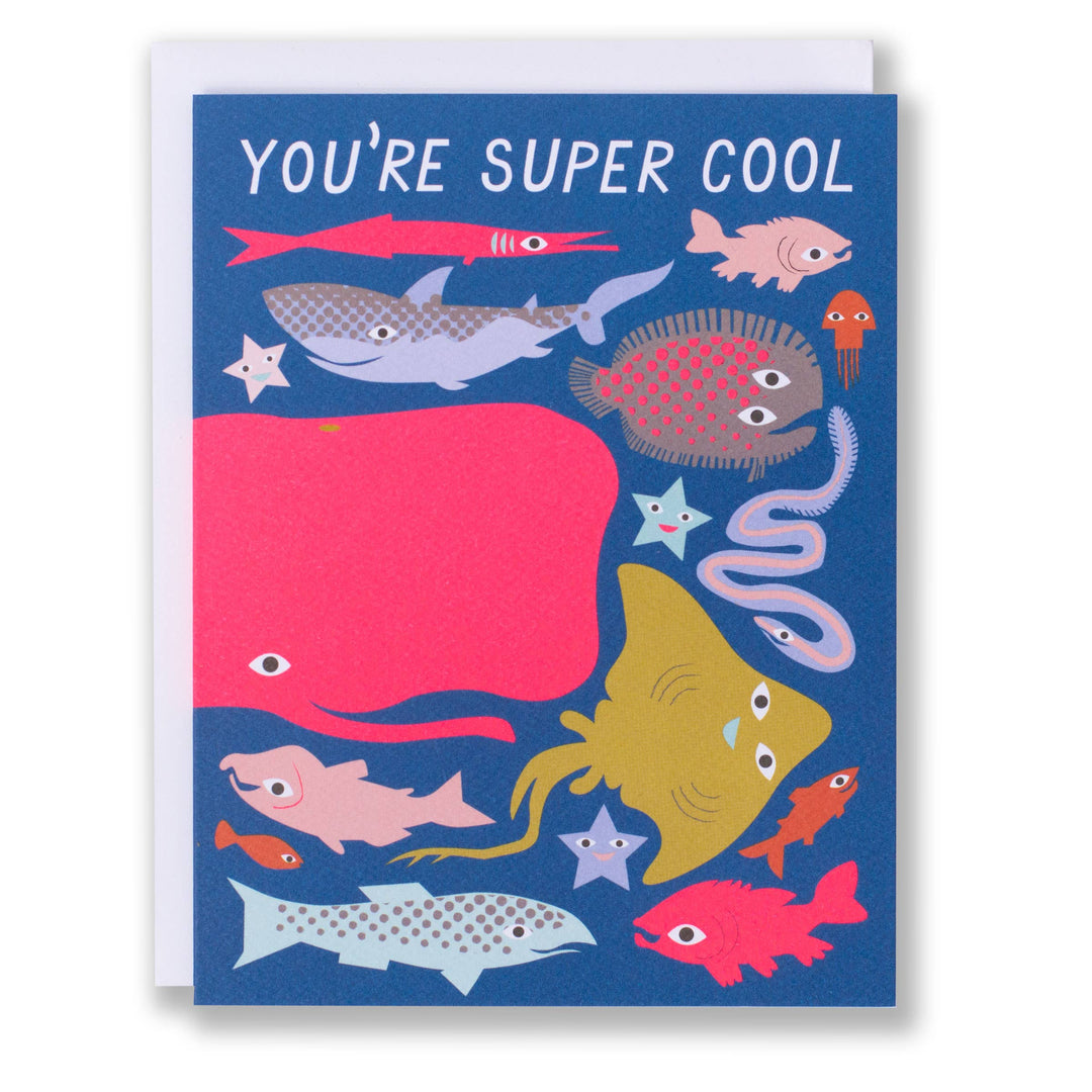 you're super cool greeting card