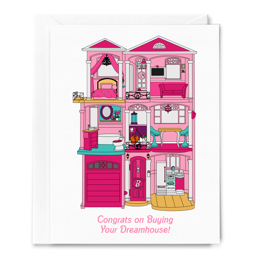 Congrats on Buying Your Dreamhouse! Barbie Dreamhouse Card