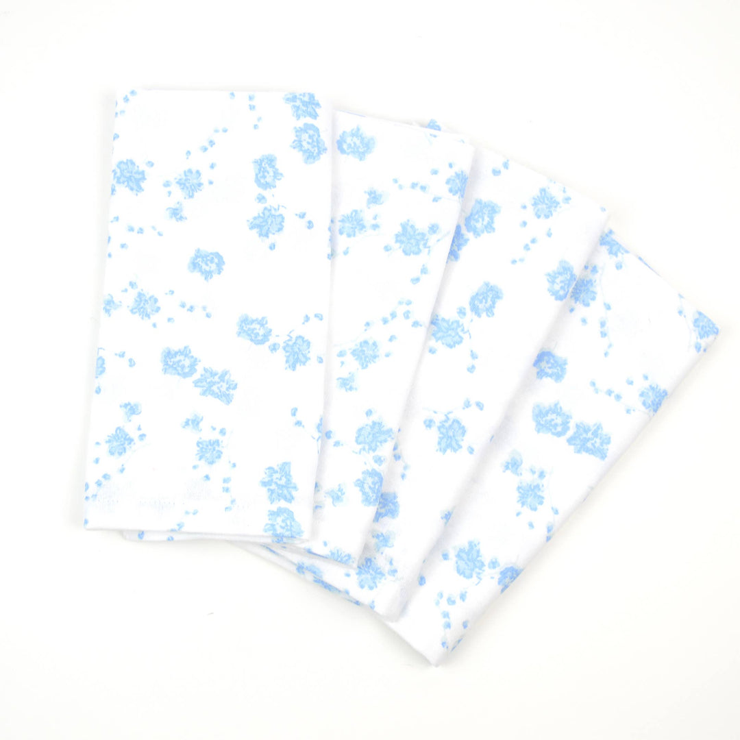 Floral Blue Dinner Napkin Set
