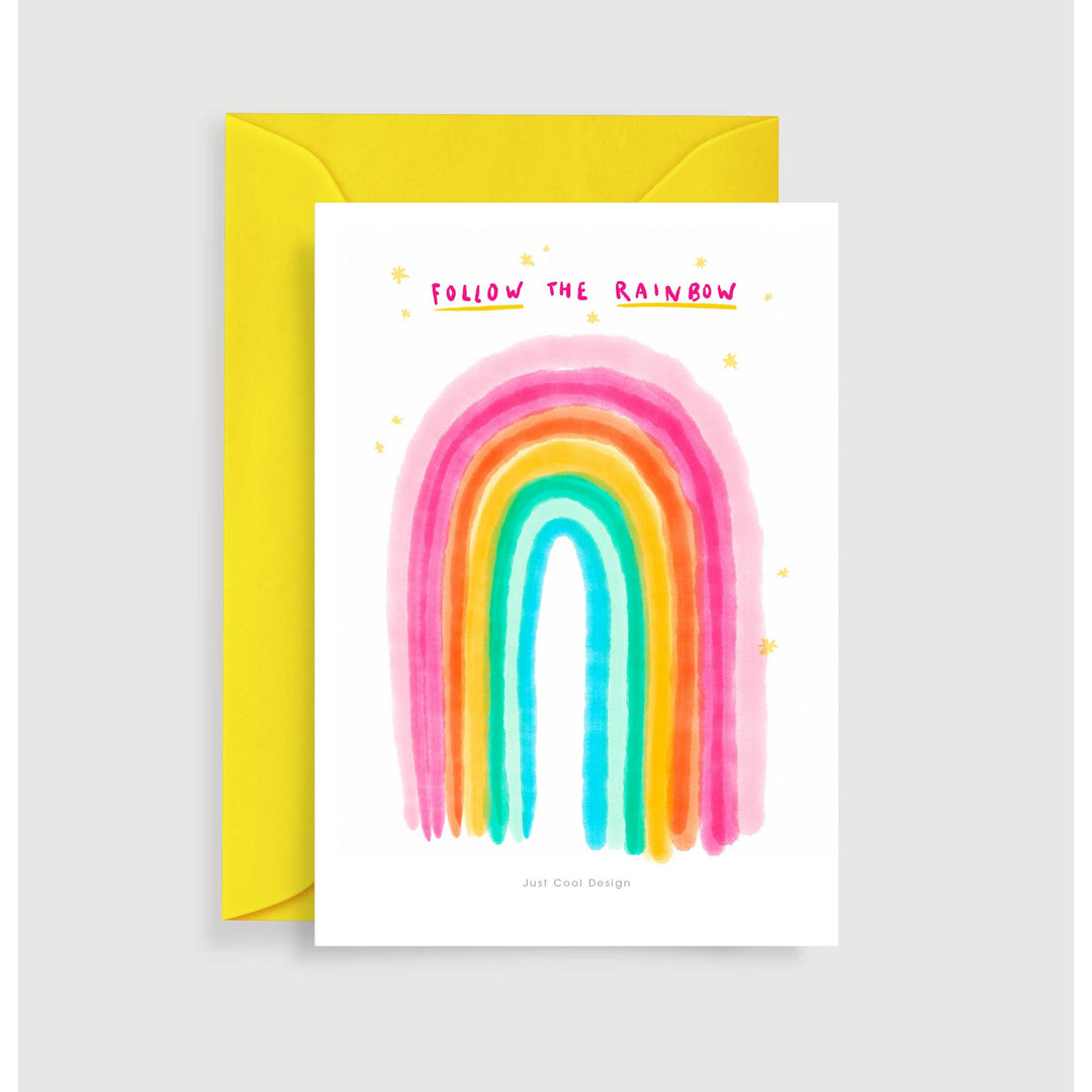Watercolor Rainbow Card