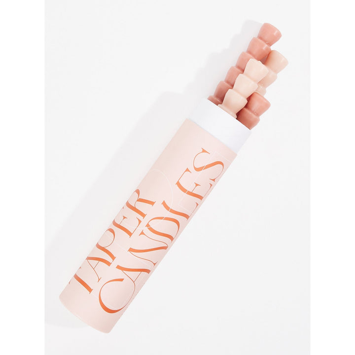 Pink / Blush Unscented Taper Candles (Set of 4)