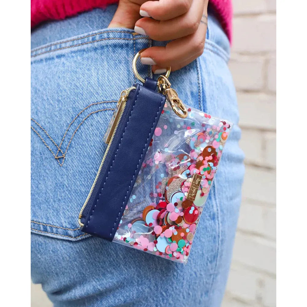 Bright Colored Keychain Wallet Student ID Holder