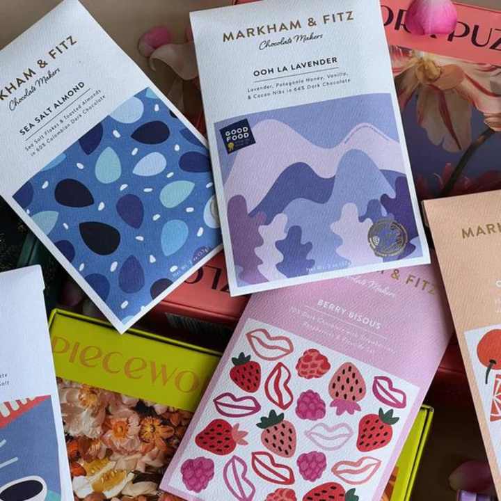 Berry Bisous Dominican Dark Chocolate Bar