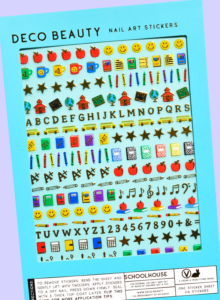 School Nail Art Stickers