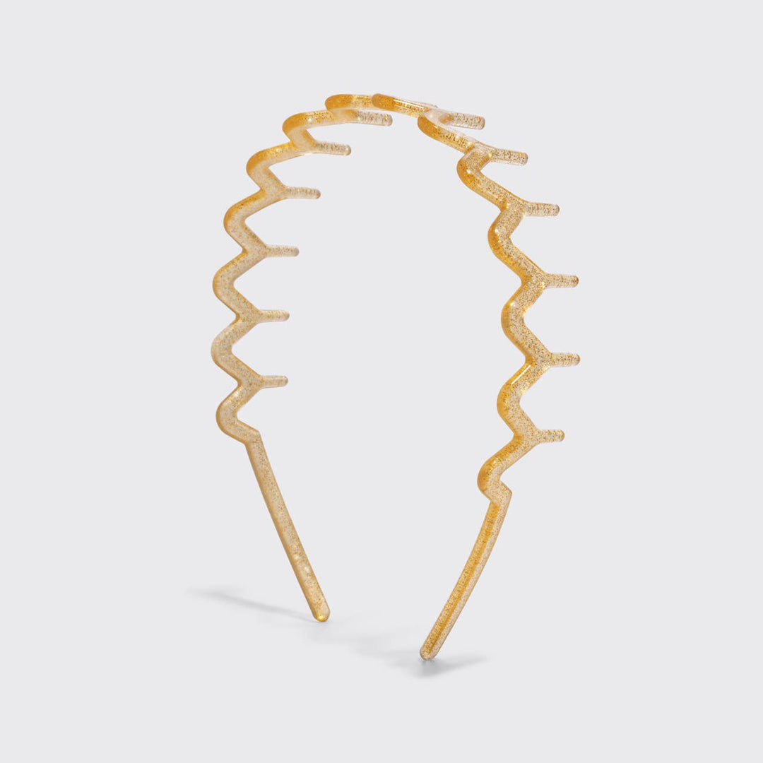 Zigzag Headbands- Gold & Red