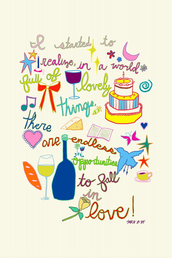 Lovely Things Art Print : Small