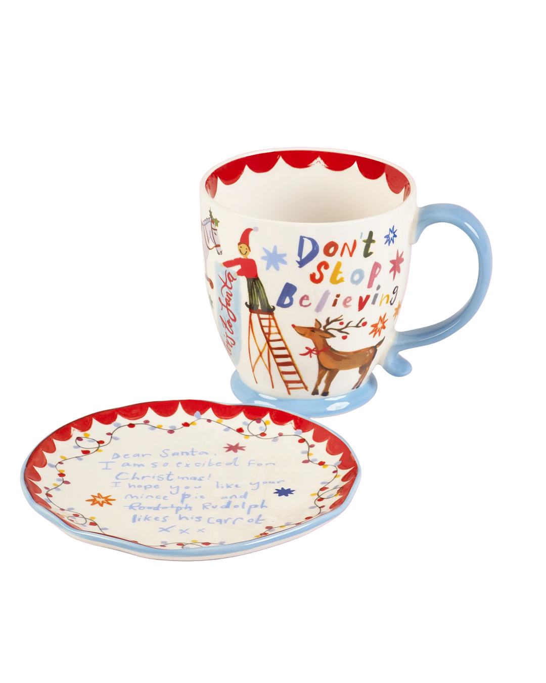 Dear Santa Mug & Snack Plate