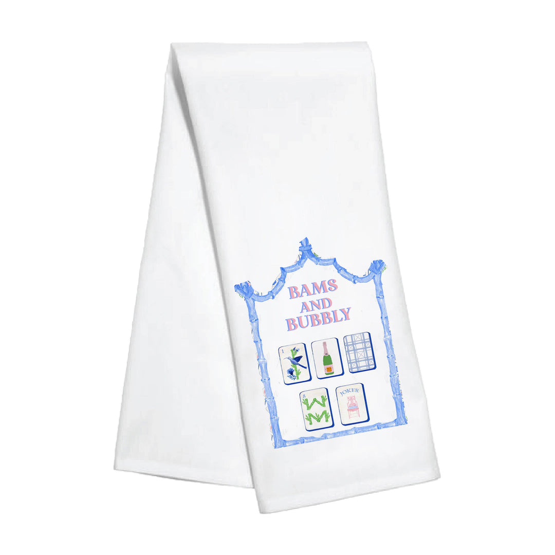 Bams and Bubbly Tea Towel