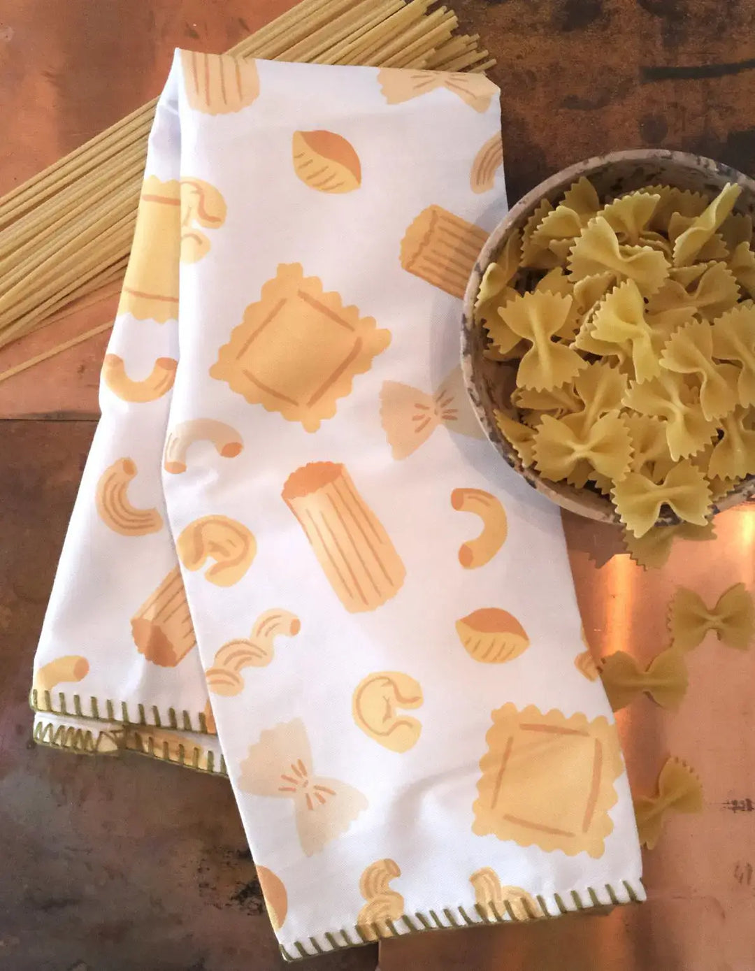 Pasta Cotton Tea Towel