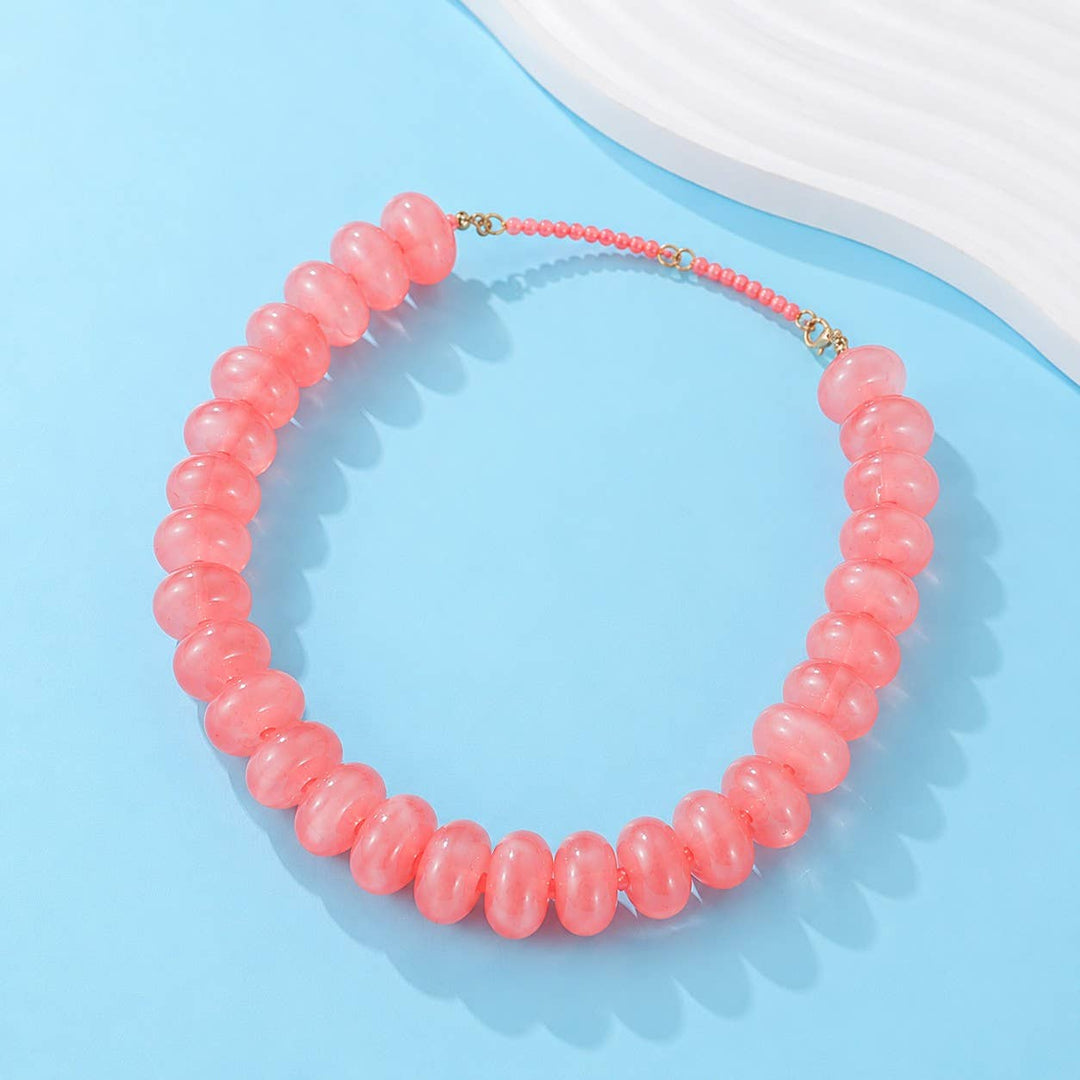 Olive Beaded Necklace