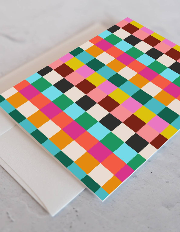 Rainbow Bright Checks Notecards
