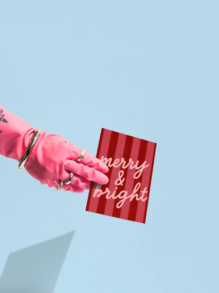 Green Merry and Bright Card