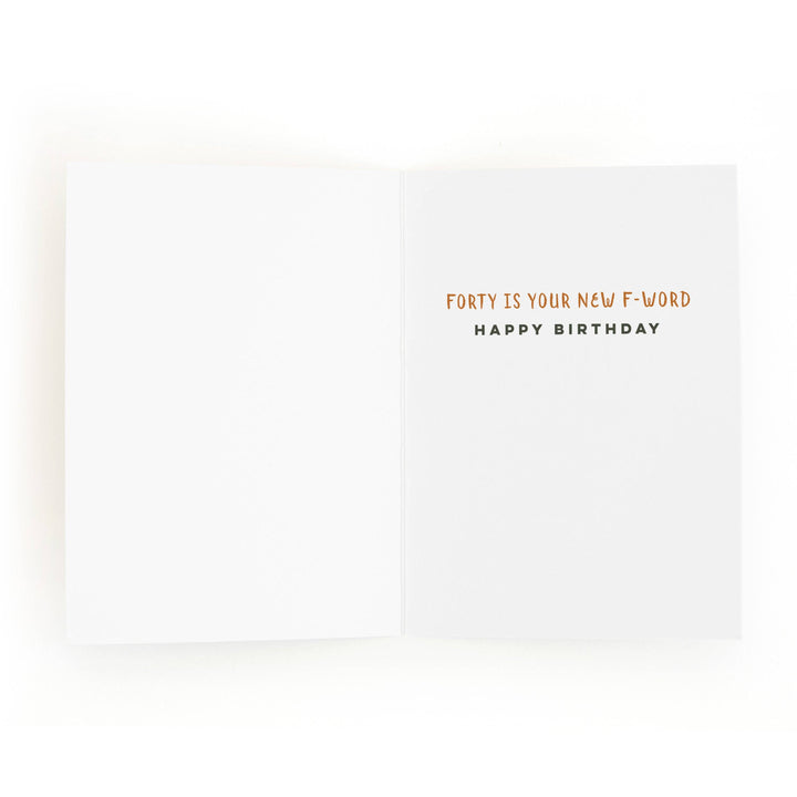 F Is For Forty Card