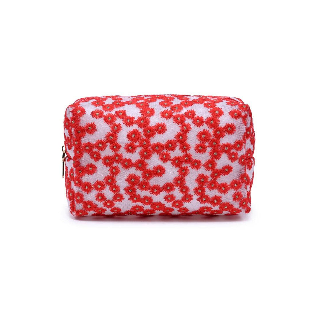 Daisy Red Pouch
