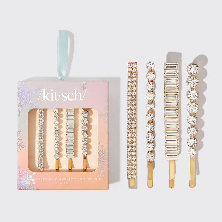 Holiday All Dressed up Rhinestone Bobby Pins
