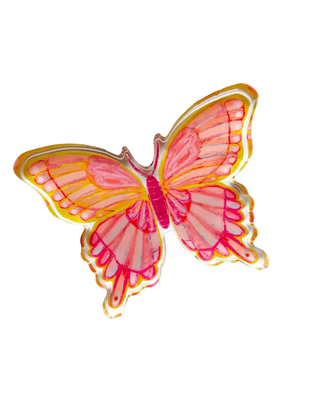 Peachy Keen Acrylic Butterfly
