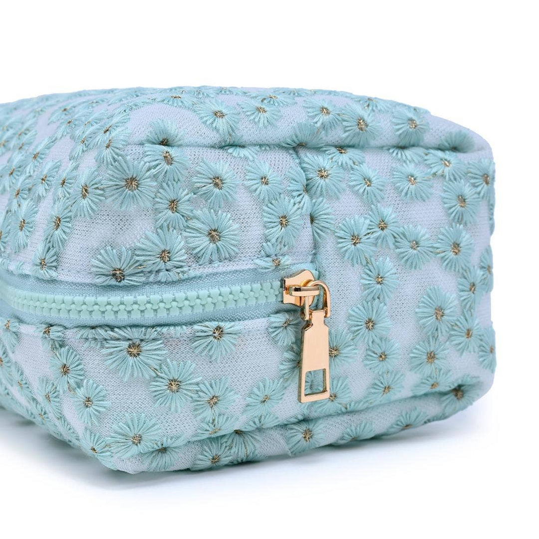 Daisy Blue Pouch