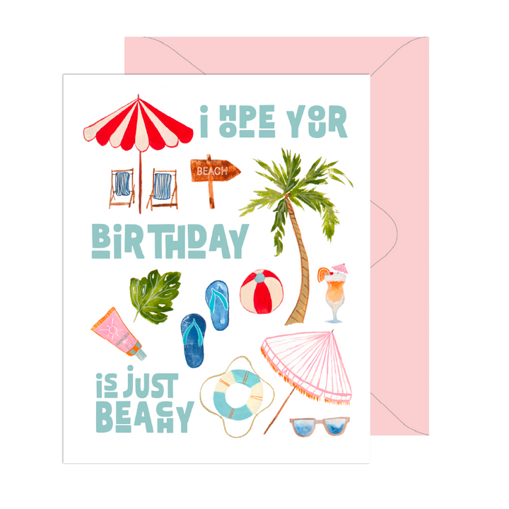Just Beachy Birthday Card