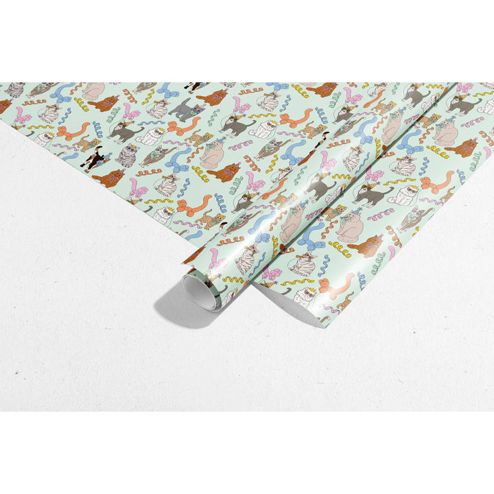 Birthday Cats Gift Wrap Rolls