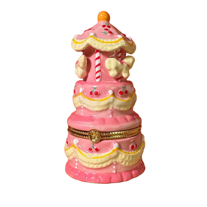 Pink Carousel Trinket Box