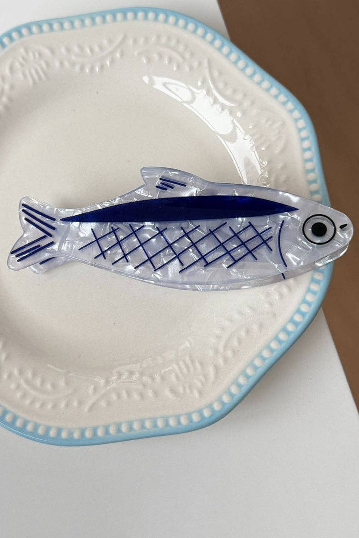 Fish Hair Clip: Red