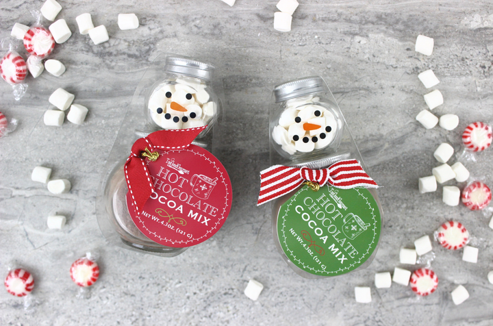 Red Scarf Snowman Cocoa Set