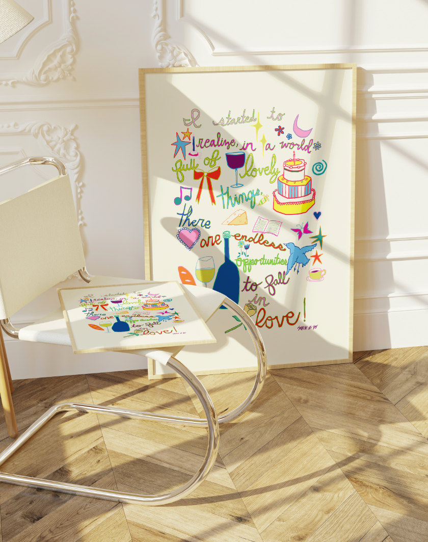 Lovely Things Art Print : Small