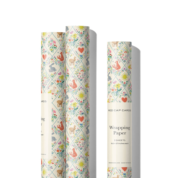 Woodland Critters Wrapping Paper
