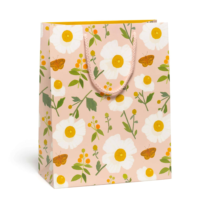 Large White Poppies Gift Bags