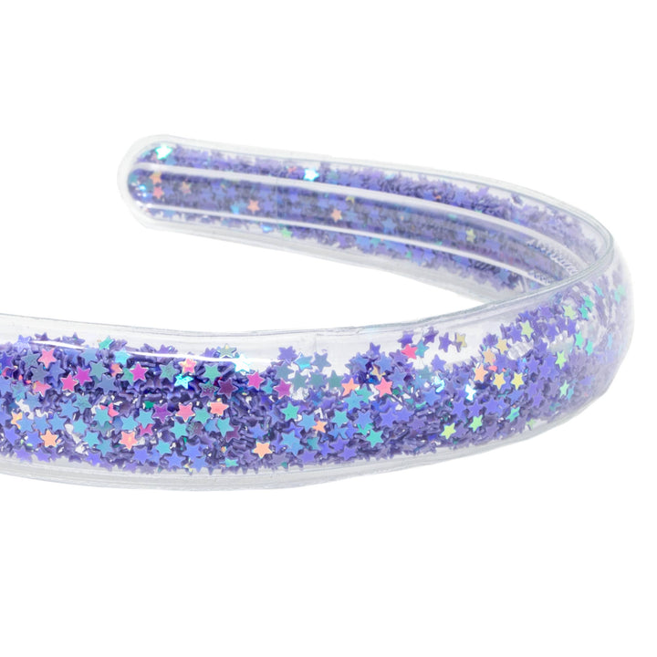 Purple Star Confetti Star Headband