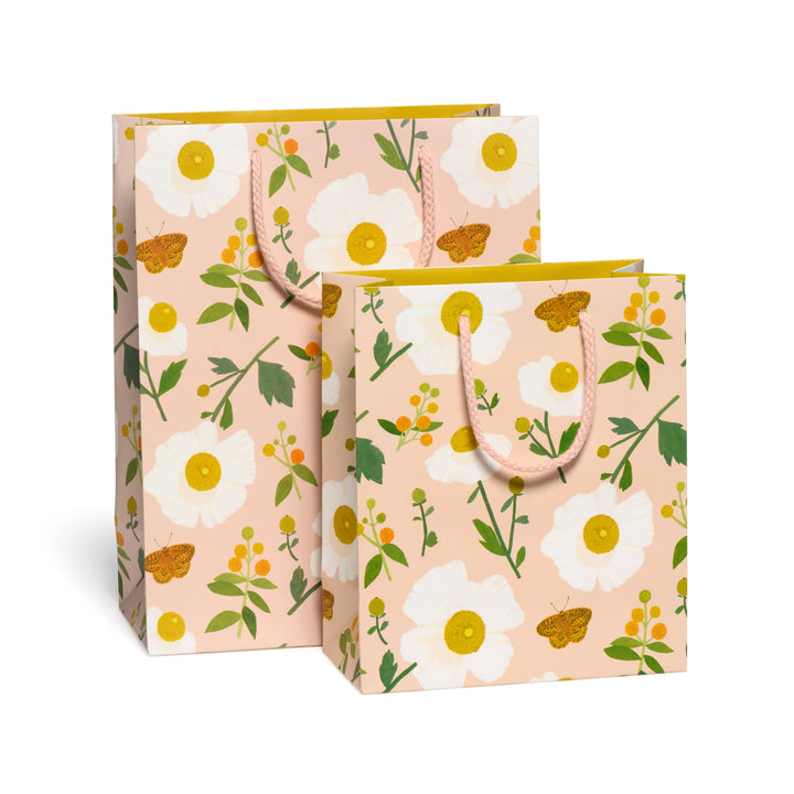 Large White Poppies Gift Bags