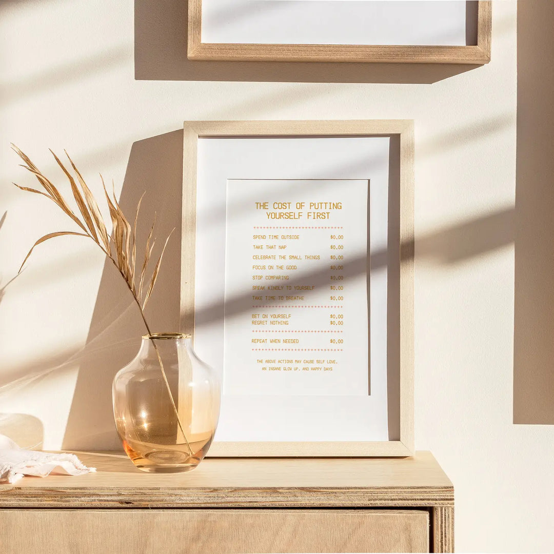 The Cost of Self Care Art Print