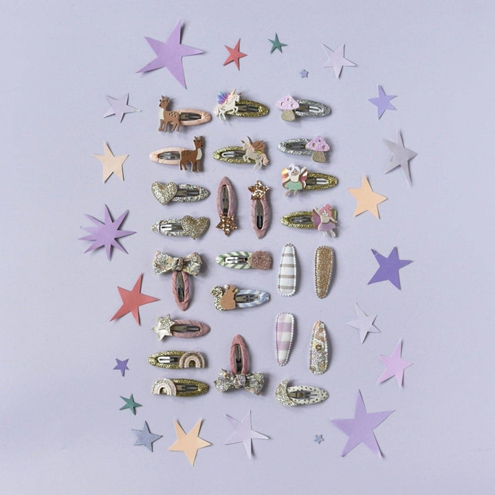 Fairytale Floral Fabric Clip Set
