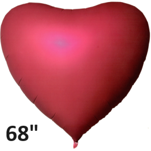 Giant Satin Red Heart Balloon