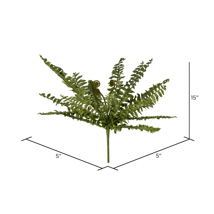 Artificial Green Boston Fern Bush
