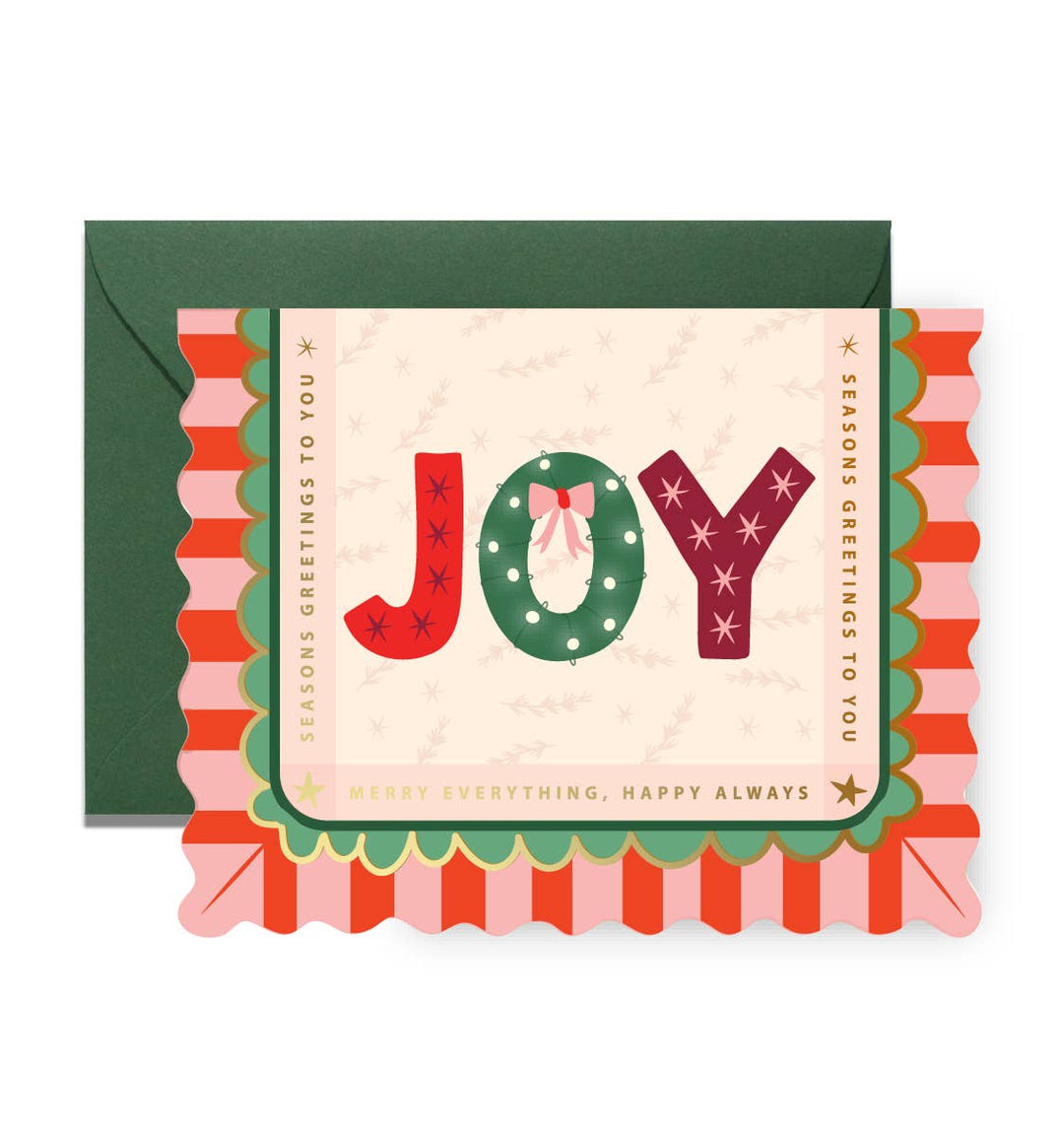 Joy Striped Card
