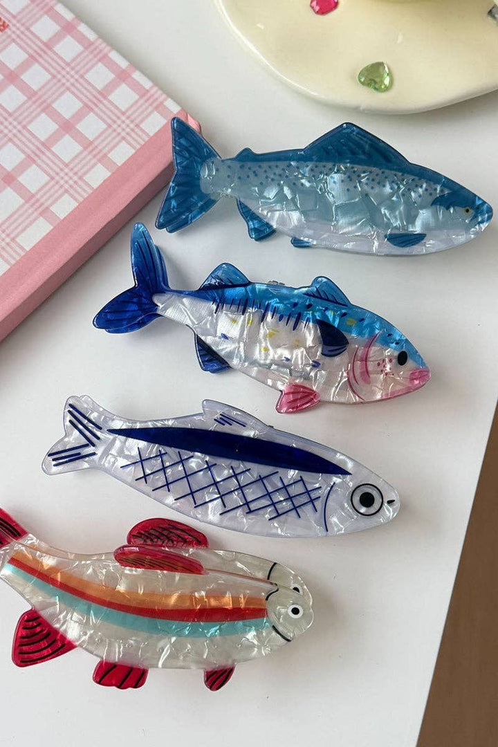 Fish Hair Clip: Red