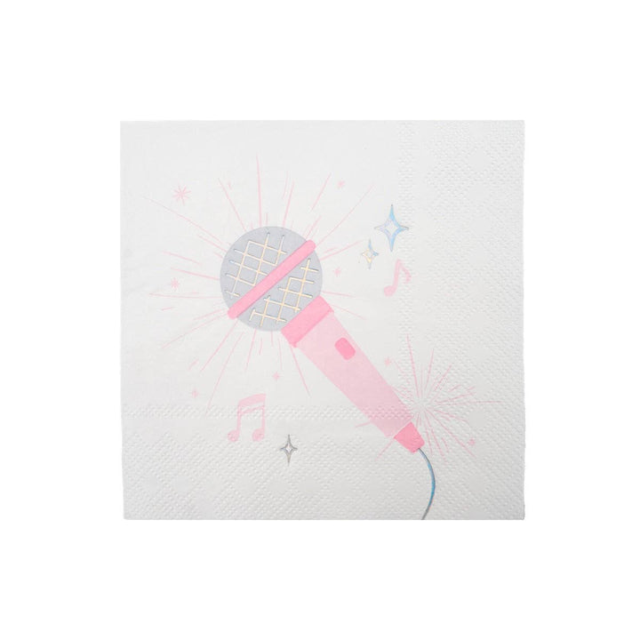 Microphone Cocktail Napkins
