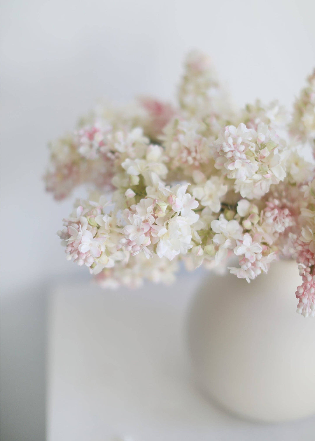 Pink Cream Artificial Lilac Flower