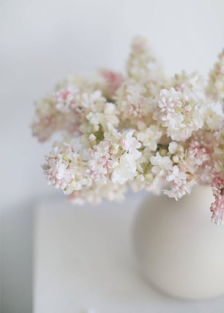 Pink Cream Artificial Lilac Flower