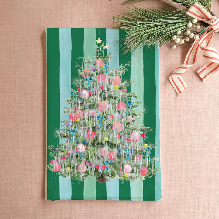 Vintage Tinsel Tea Towel