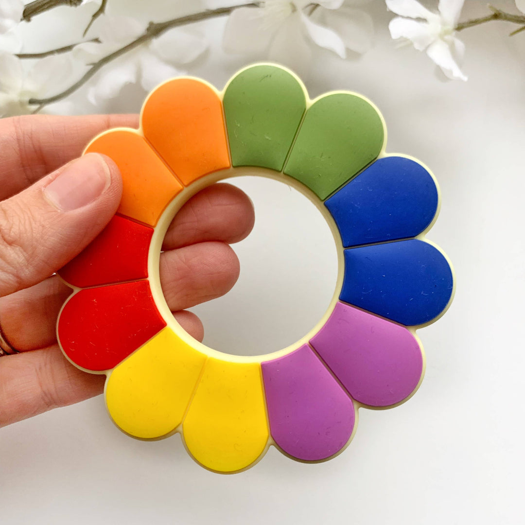 Colorful Flower Silicone Teether