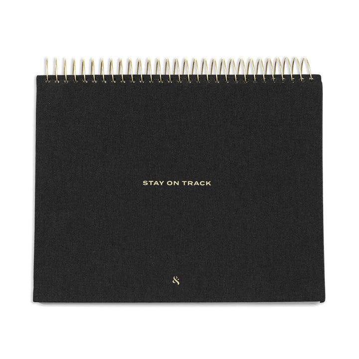 Linen Stay On Track Desktop Notepad