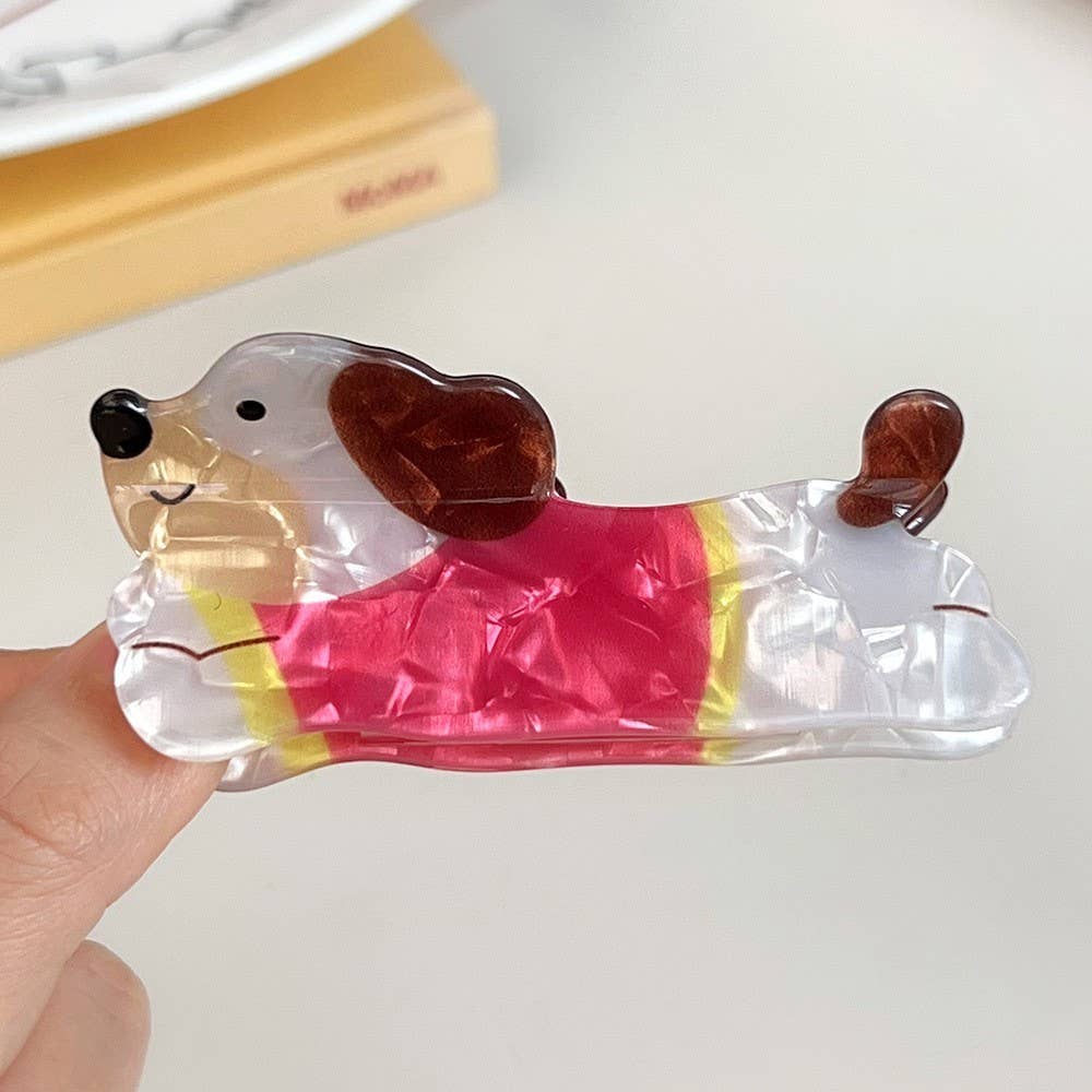 Pink Dog Hair Clip