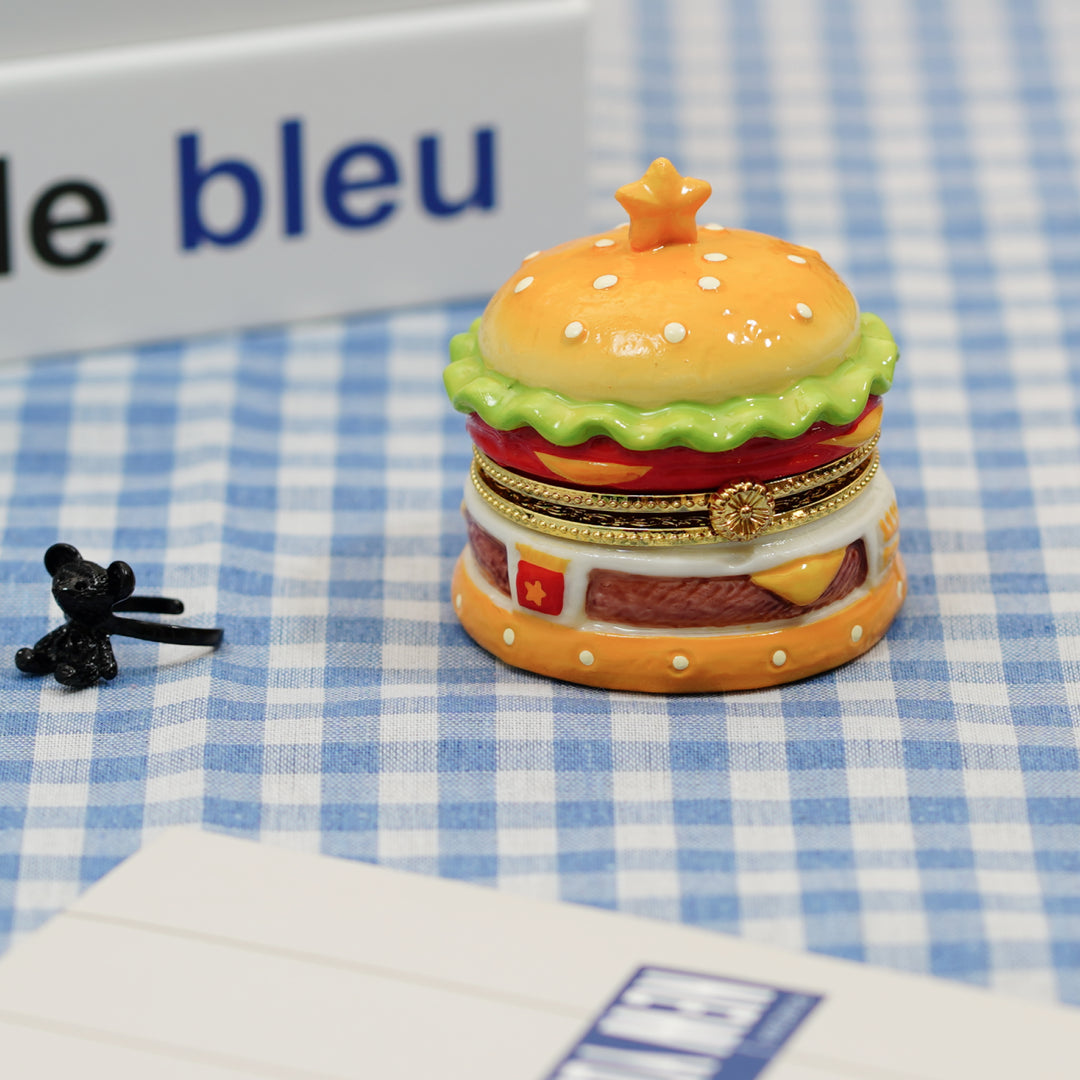 Little Burger Hand Painted Trinket Box